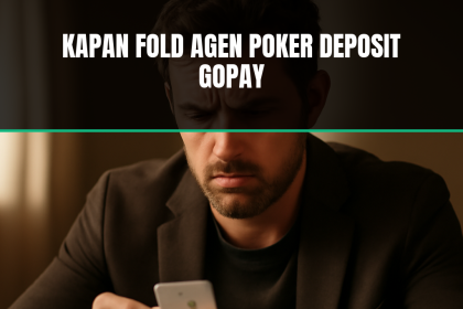 Poker player evaluating cards for fold decision